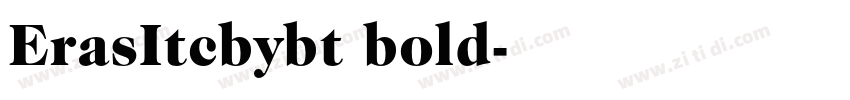 ErasItcbybt bold字体转换